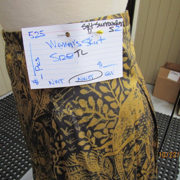 #525  NEW WOMEN'S LONG SKIRT BY SOFT SURROUNDINGS (SIZE TL) - Picture 3 of 4